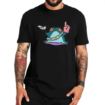 Bonito Anfíbios Cartoon T-shirt Engraçada Animal Sapos Amantes Kawaii Gráfico Camiseta de Verão Casual Algodão em torno do Pescoço Camiseta Unisex