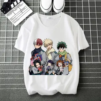 Meu Herói Academia Tokoyami Fumikage Impressão do LOGOTIPO Macio T-Shirt S-Neck Manga Curta Modal Camisa Tshirt