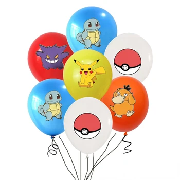Pokemon desenho animado Japonês Pikachu balão definir festa de aniversário tema da decoração do arranjo de presente de Natal