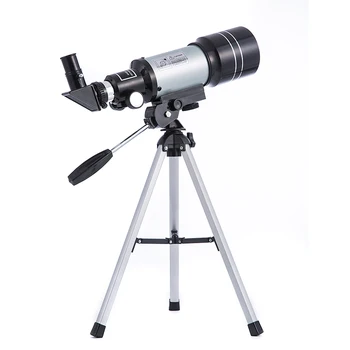 Profissional Telescópio Astronómico 15X-150X 70mm F30070 HD Monocular Exterior de Refração Espaço Telescópios com Tripé Portátil